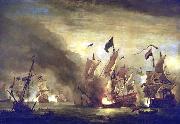 Royal James  at the Battle of Solebay Willem van